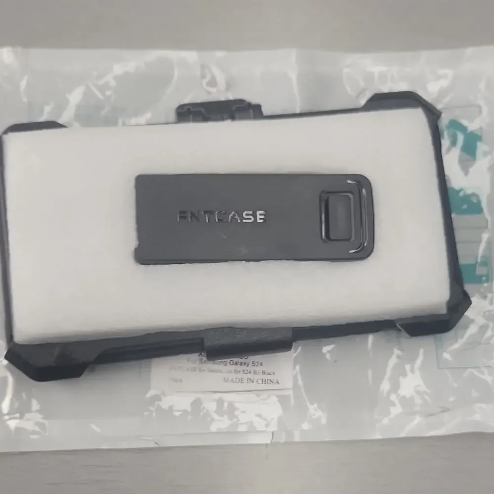 FNTCASE Rugged Case w/ Belt Clip for Samsung Galaxy S24 5G Black X0042LCVG5